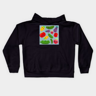 Cute Veg Pattern Kids Hoodie